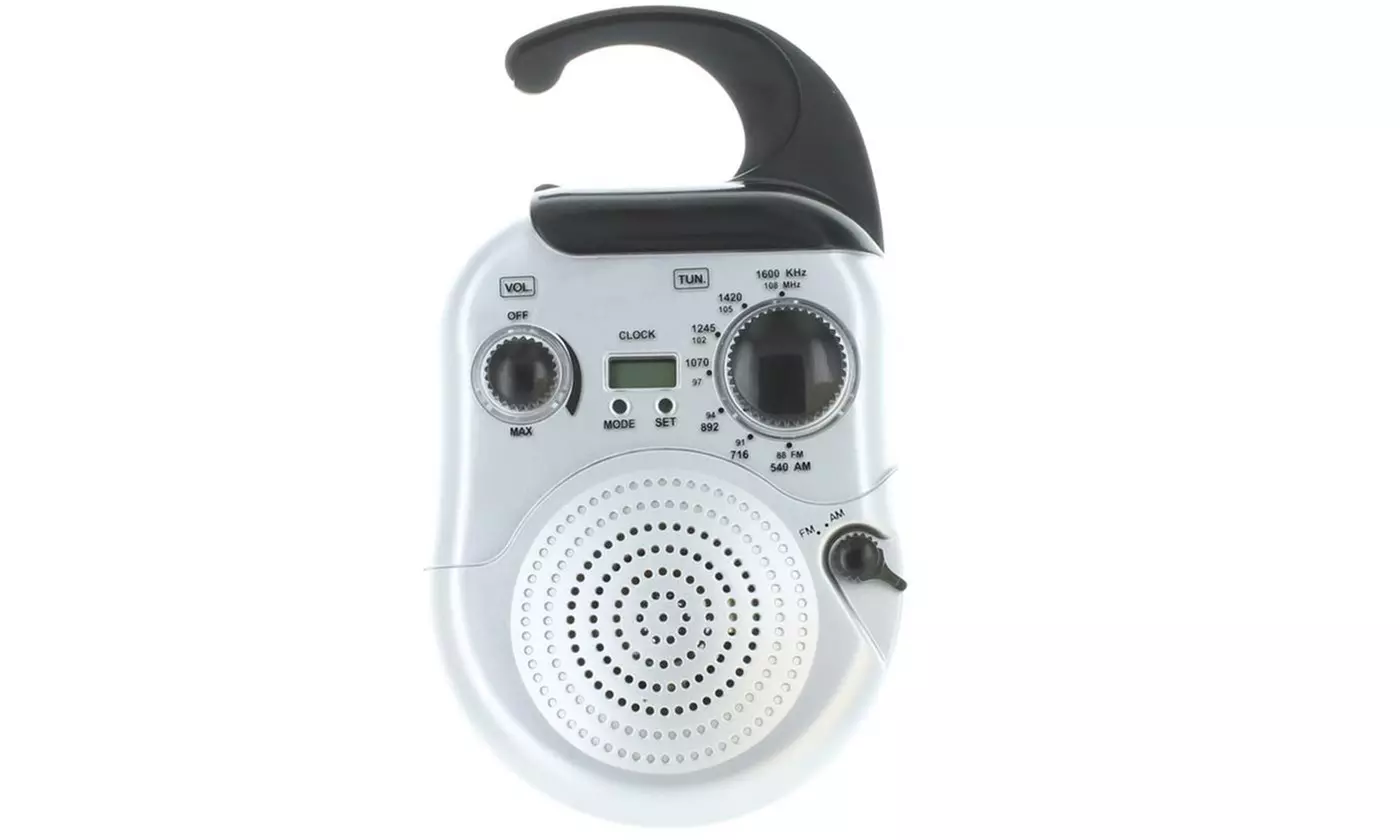 Waterproof Shower Radio w/Digital Clock - Primary Image
