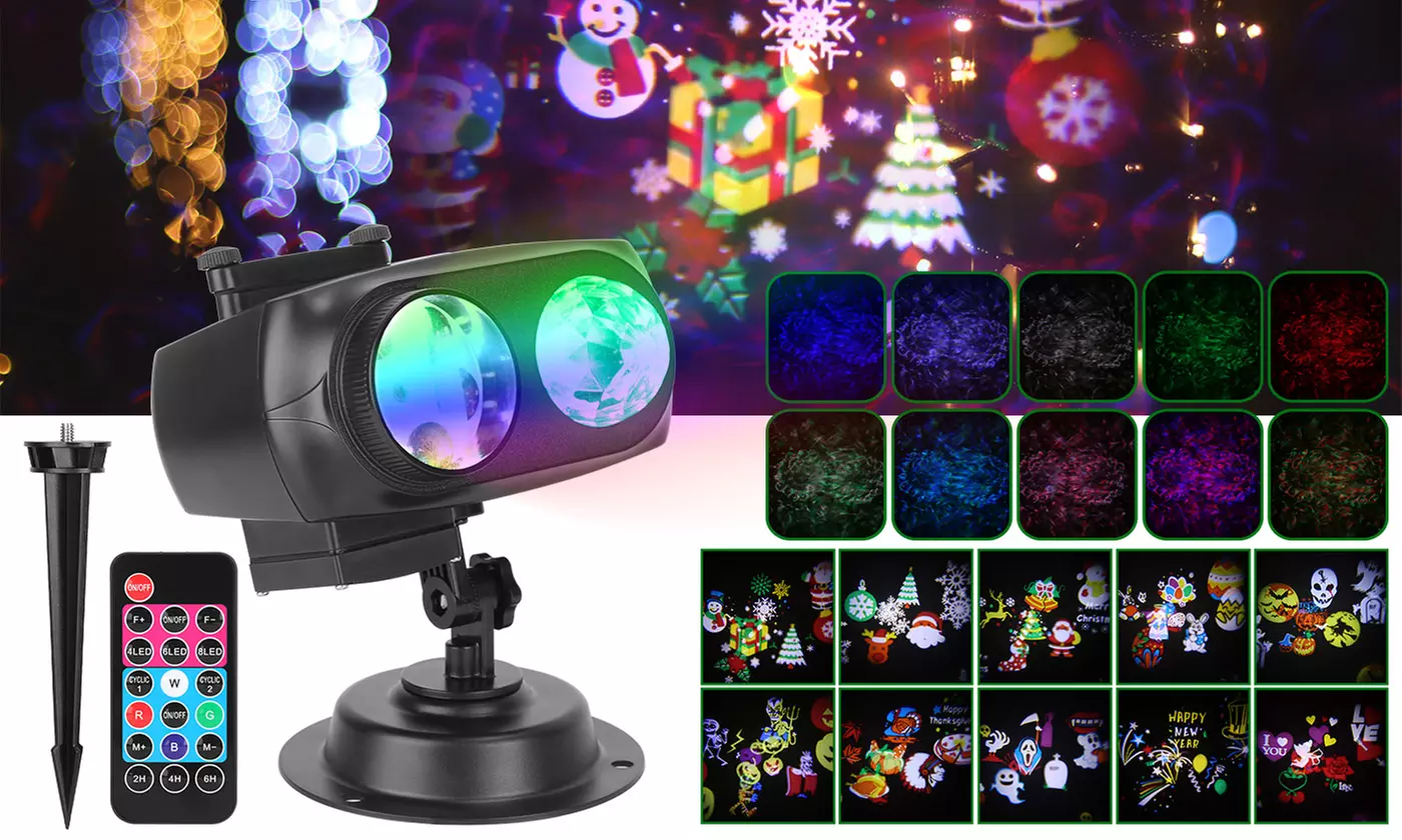 iMounTEK LED Holiday Projector Lights - Christmas Slide Theme