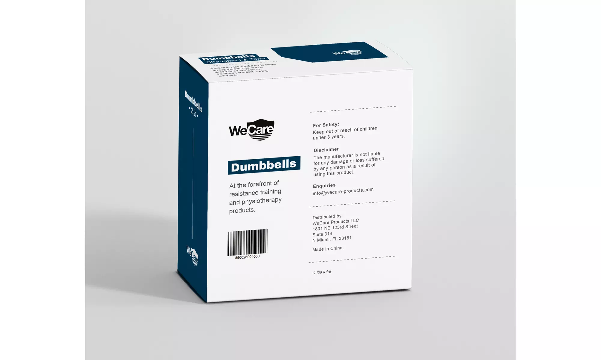 WeCare Neoprene Coated Dumbbells for Non-Slip Grip (Set of Two)