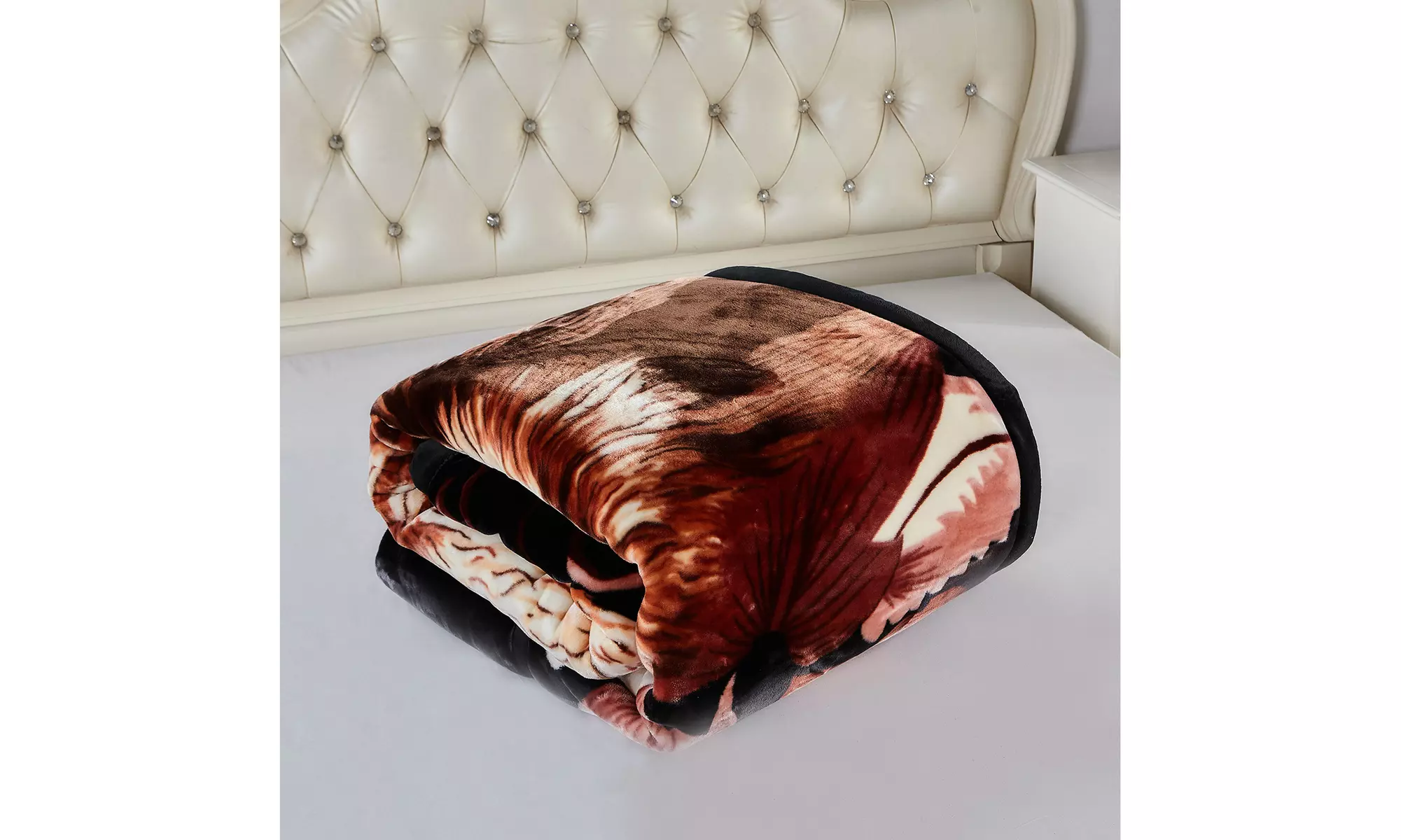 JML Heavy Fleece Blanket,2 Ply Printed Bed Blanket For King Size,85"x93",10Lb