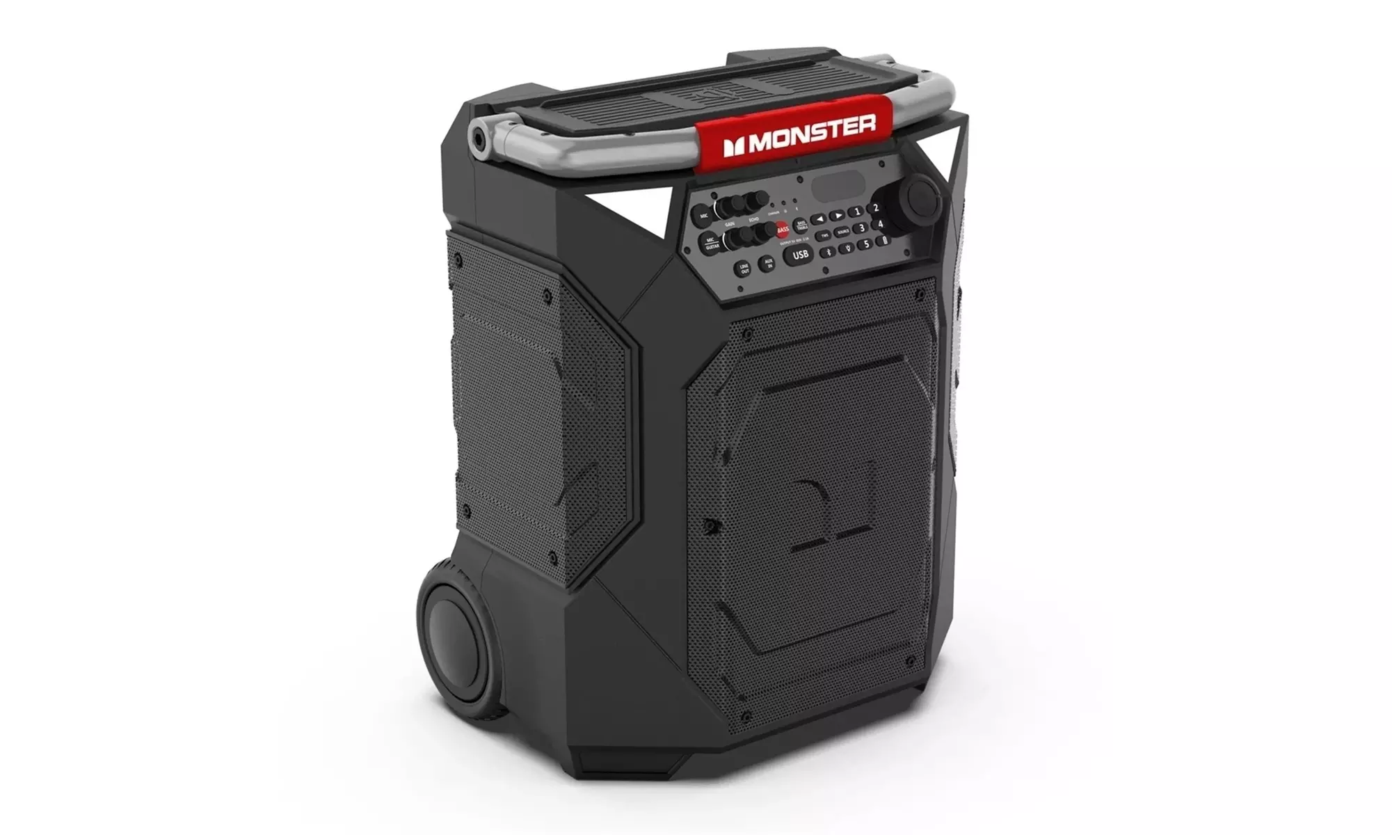 MonsterRockin Roller 360100HRBluetooth Speaker, Black (A Grade)