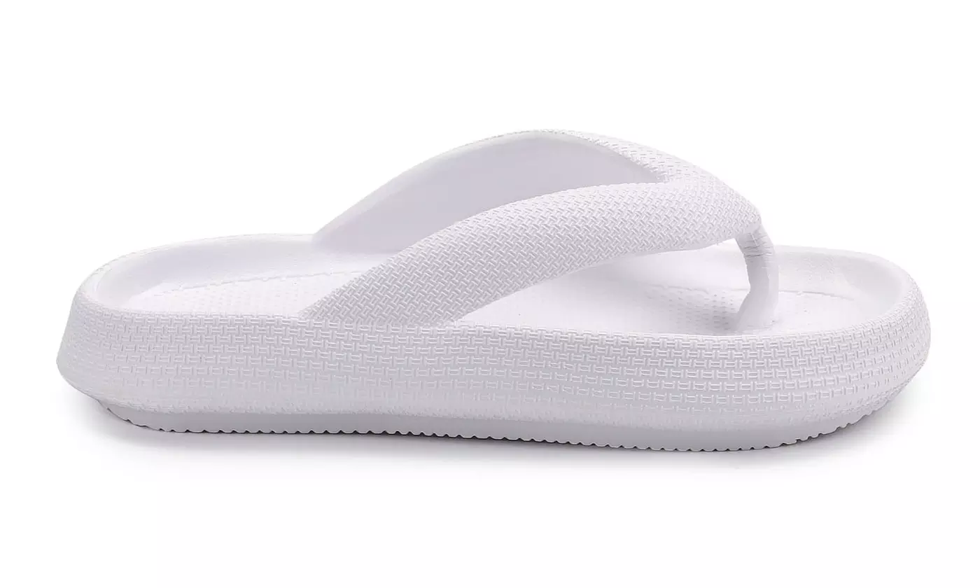 Womens Orthotic Flip Flops Thong Sandals Pillow Slippers With Arch Support