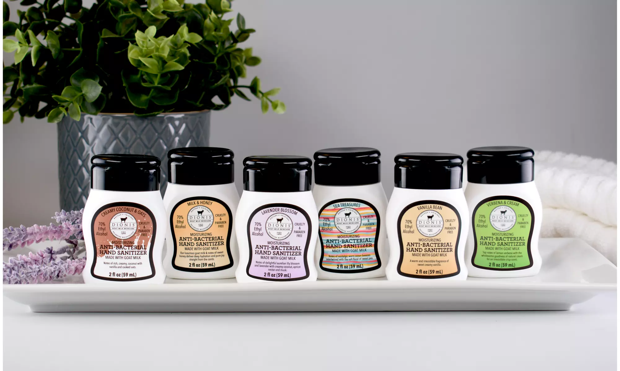 Dionis Assorted Goat Milk Hand Sanitizer, 6 Pack, 2 oz - Primary Image