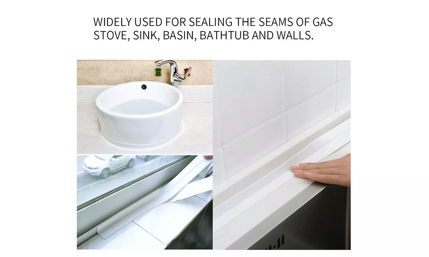 PVC Self Adhesive Caulking Sealing Tape for Kitchen Sink Toilet Bathroom