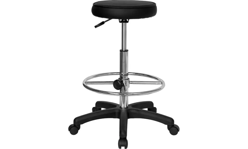 Backless Drafting Stool with Adjustable Foot Ring - Primary Image