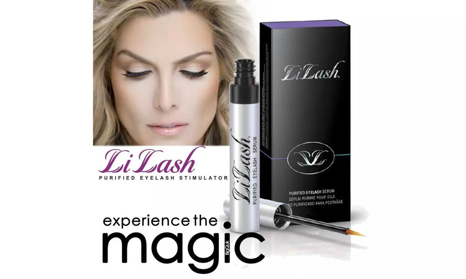 LiLash Purified Eyelash Serum - 5.91 ml, 6 Month Supply 1/ 2 PACK - Second Medium
