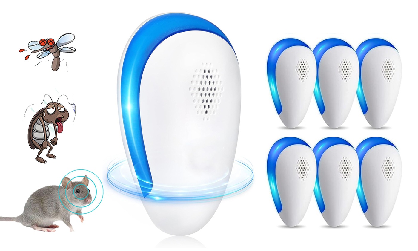 3/6 Pack Ultrasonic Pest Repeller Indoor Plug in Bug Repellent for Pest Control