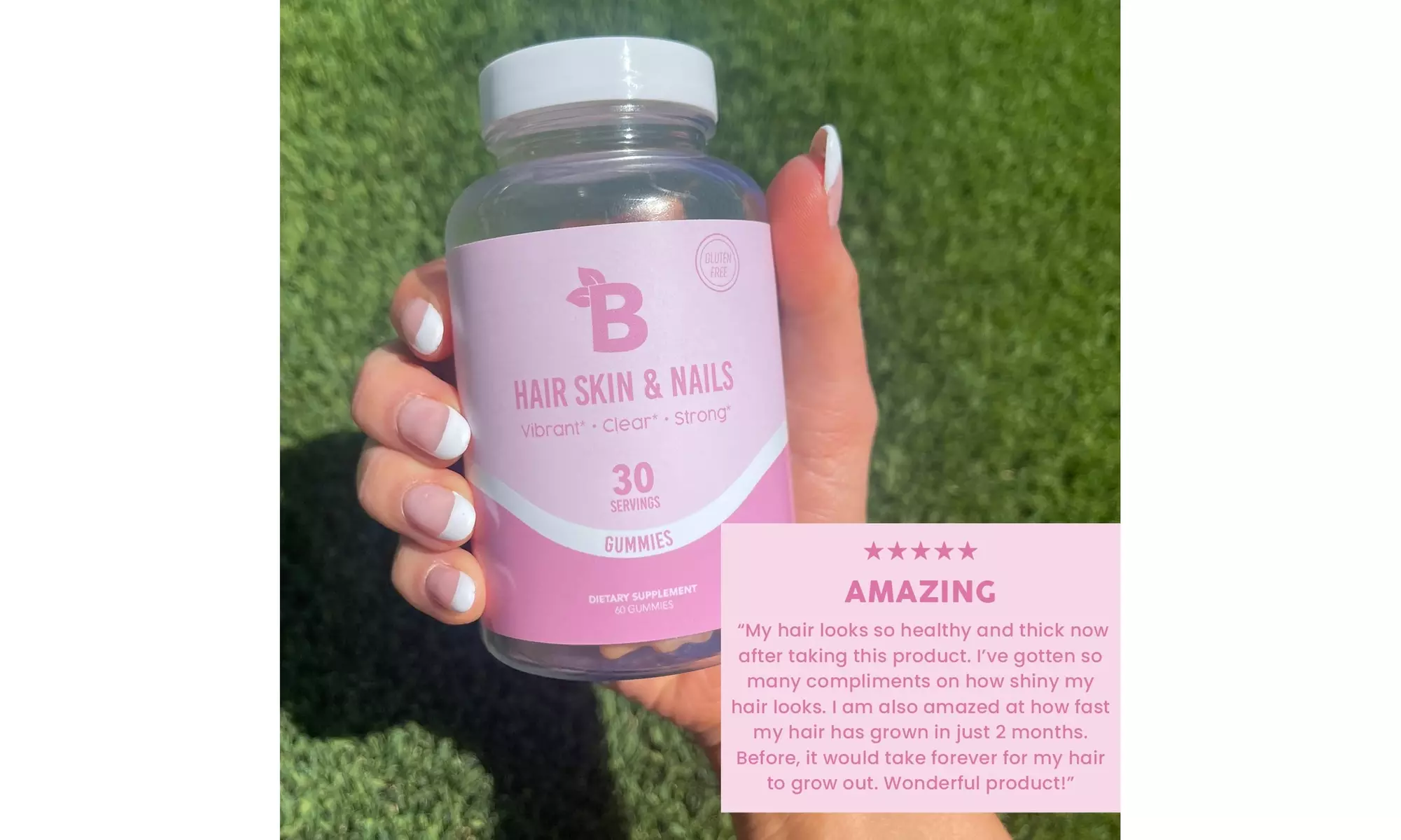 Bloom Nutrition HSN Biotin Gummies with Vitamin C, D, & Folic Acid  - Second Medium