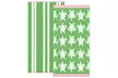 Quick Drying Summer Themed Printed Beach Towels 100% Cotton 2 Pack - Second Medium