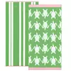 Green/White Turtles / Stripe