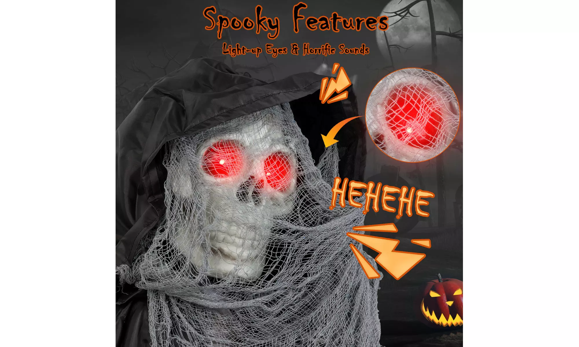 Animated Halloween Decorations: Bring Your Yard to Life by Costway