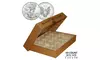 25 or 50 Coin Capsules - Airtight Direct-Fit Holders with Case (All Sizes)