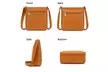 Womens Luxury Genuine Leather Crossbody Bag with Adjustable Strap - Second Medium