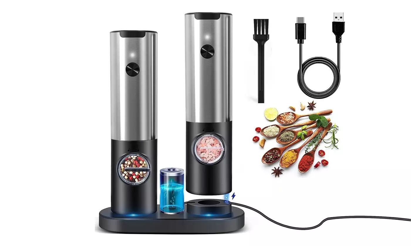 NewHome Electric Automatic Salt and Pepper Grinders 