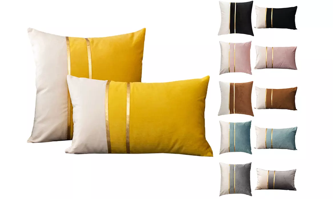 1PC Flannel Pillowcase Exquisite Elastic Washable Cushion Cover for Home - Primary Image