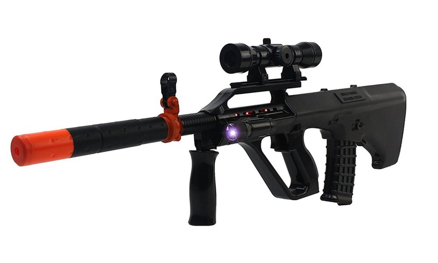 Super Action Toy Gun Steyr AUG Rifle w/ Lights and Sounds | Groupon