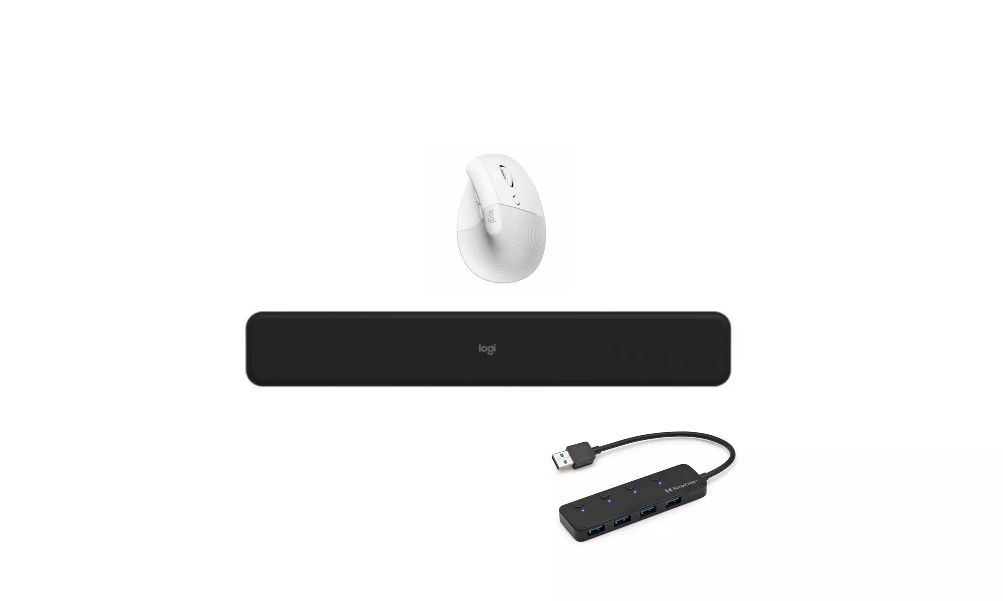 Logitech - Lift Vertical Wireless Ergonomic Mouse  Bundle with Accessories - Primary Image