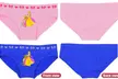 Girl's Multi-Pack Of Solid Color Bikini Panty Briefs W/ Princess Prints: 6 or 12-Pack - Second Medium