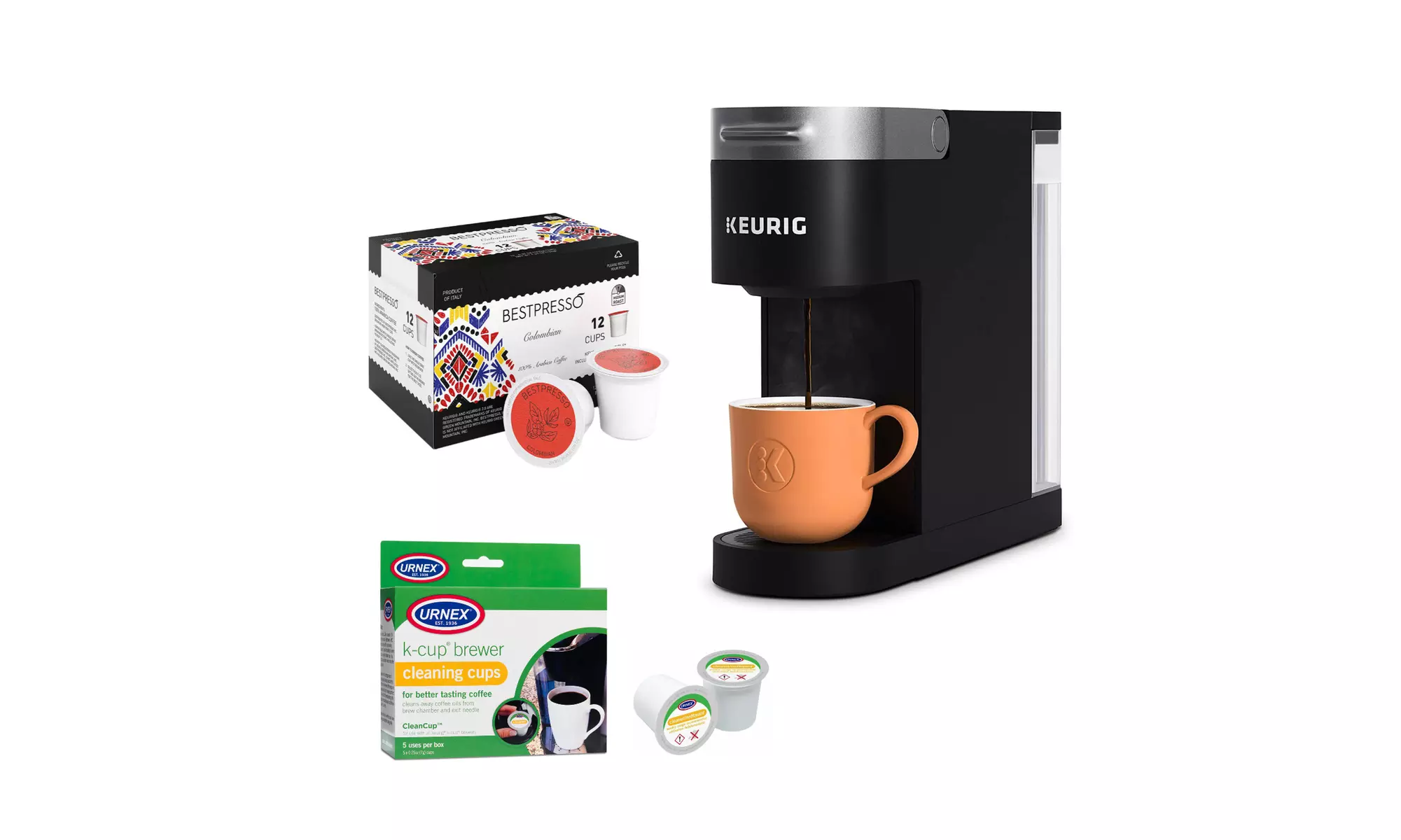 Keurig K-Slim Single-Serve K-Cup Coffee Maker with Roast K-Cup and Cleaning Cups - Primary Image