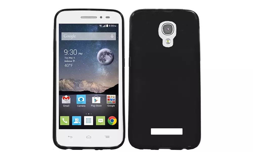 Alcatel POP Astro Crystal Skin Solid Black - Primary Image