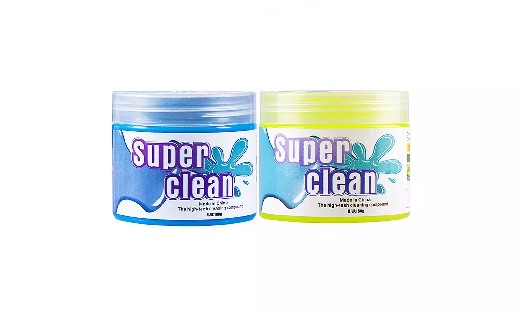 2 Pcs Keyboard home Cleaning Slimy Gel Universal Cleaner Remove Dust Hair Germ - Primary Image