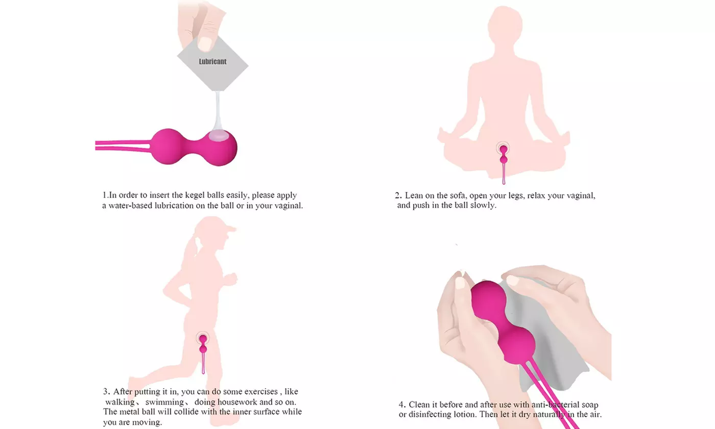 Safe Silicone Smart Kegel Ball Tighten Exercise Machine Vibrator