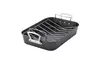 Farberware Buena Cocina Nonstick 15 x 11" Roaster with Removable Rack, Gray