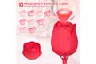 2-in-1 Rose-Themed Stimulator with 10 Modes (Red) - Second Medium