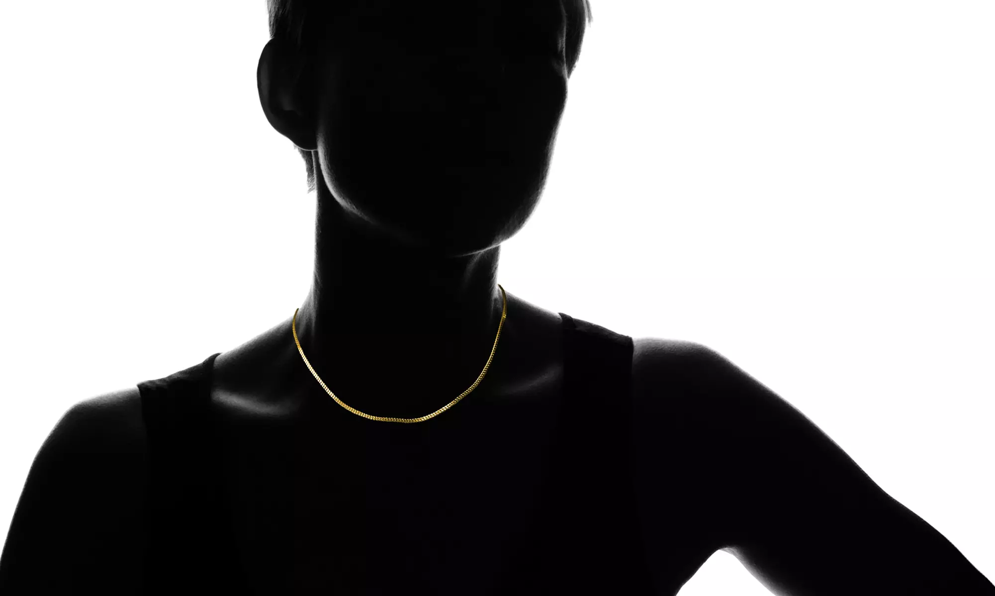 18K Gold Over Sterling silver Cuban Chain Necklace by Paolo Fortelini - Second Medium