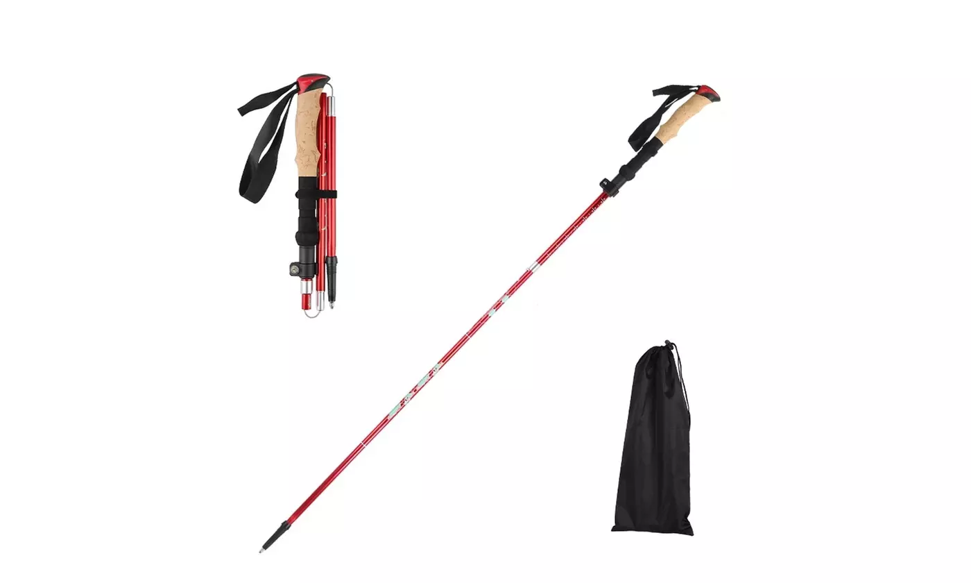 LakeForest Pack of Two Aluminum Adjustable Trekking Poles