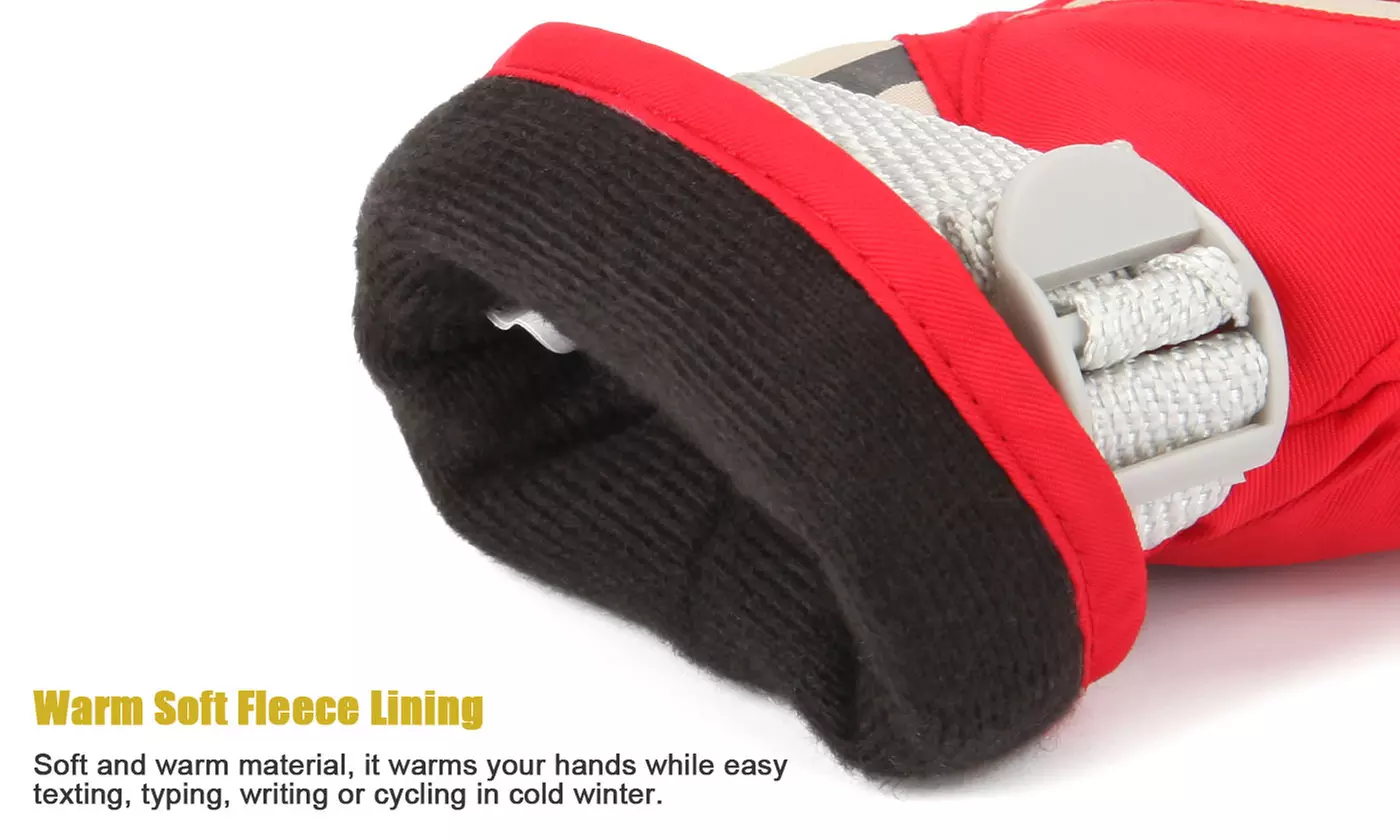Kids Winter Ski Gloves Snow Warm Windproof Outdoor Sports Gloves
