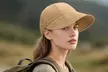 Women's UV Protection Sun Hat: Wide Brim Beach Pony Tail Visor Cap - Second Medium