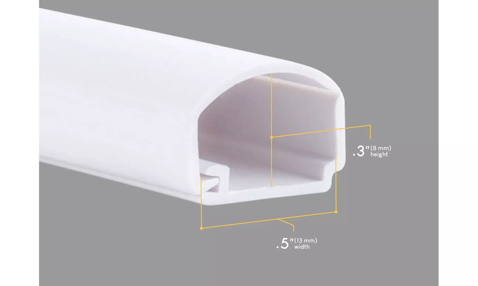 Cord Concealer II One-Cord Raceway Kit - SimpleCord 128" Cable Management System - Image 3