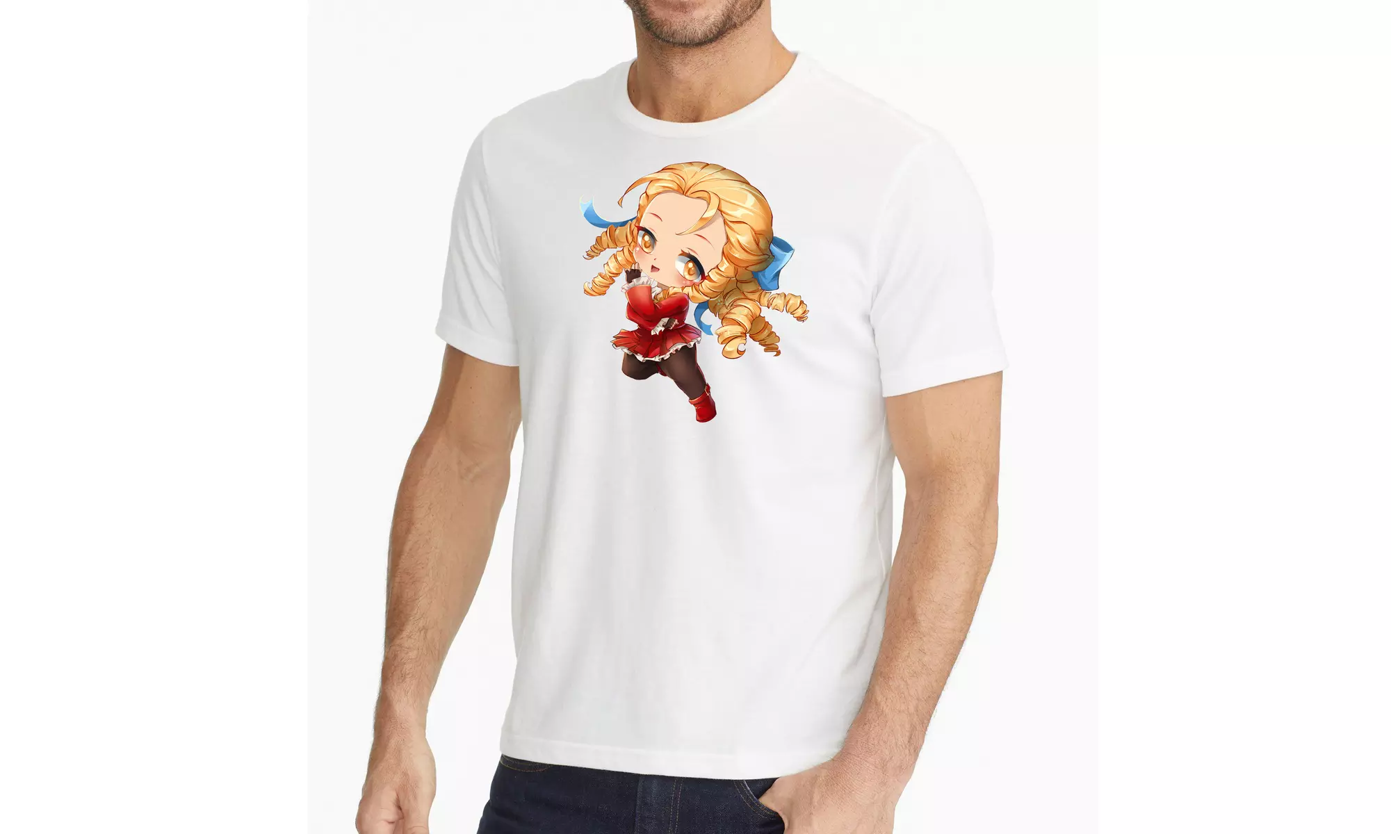 Karin Street Fighter T-Shirt Anime Chibi - Second Medium