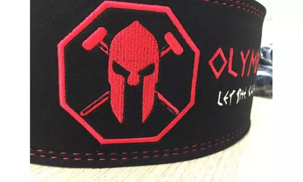 Olympiada Weightlifting Belt - Leather Deluxe Heavy-Duty Lever Buckle - Primary Image