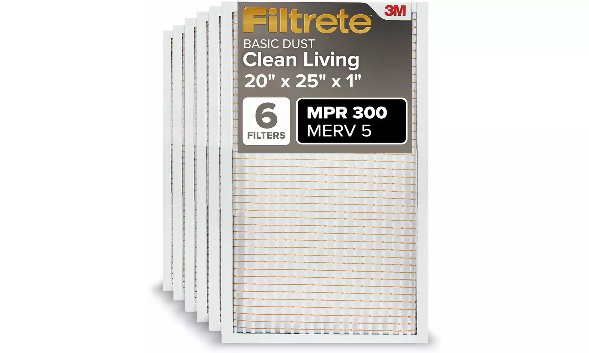 1-Inch Electrostatic Air Cleaning Filter, 6-Pack  - Primary Image