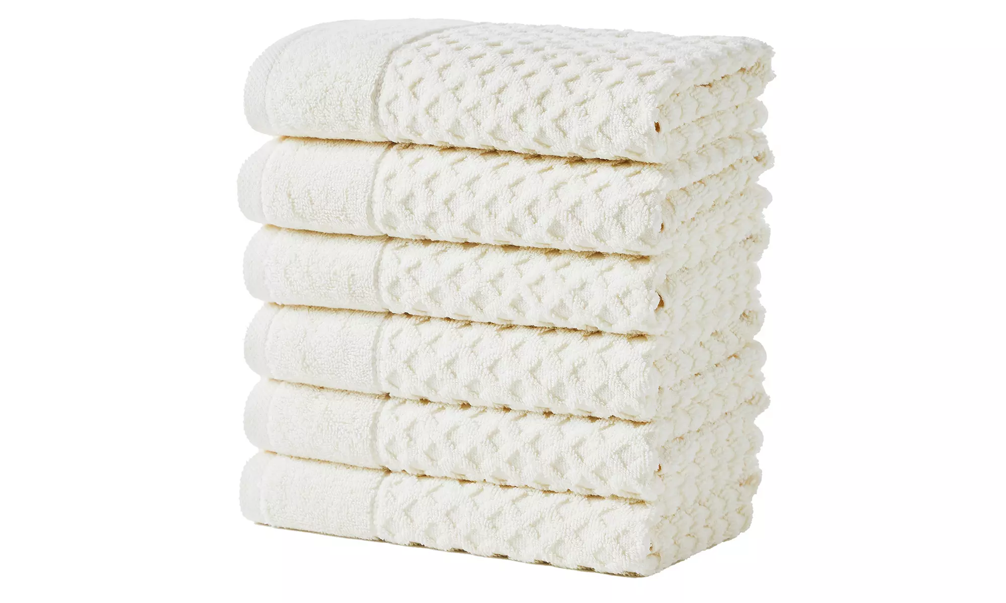 Ultra-Soft 100% Cotton Diamond Waffle Bath Towels