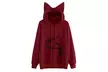 Women Fashion Cartoon Printed Hooded Drawstring Sweatshirt - Image 4