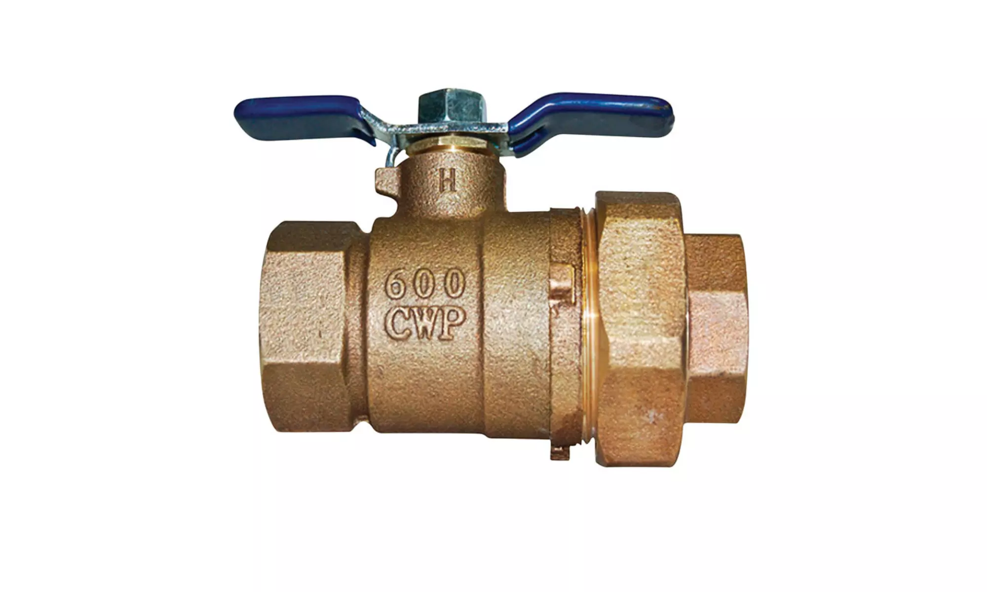 Watts 781289LL Febco Quarter Turn Union Ball Valve, Bronze, 600 Psi - Primary Image
