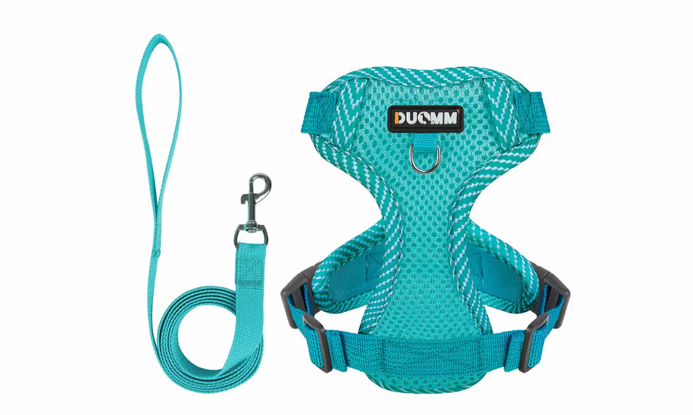 Soft Mesh Dog Harness Leash Set No-Chock Step-in Reflective Vest Harnesses