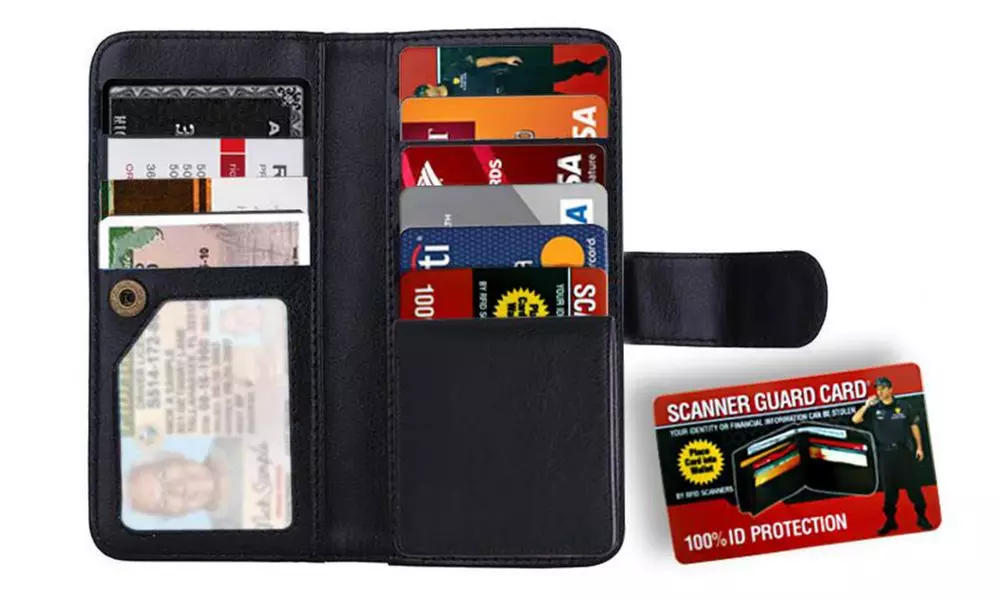 Scanner Guard RFID Protection Card - Place in Wallet to Protect Credit Cards - Primary Image