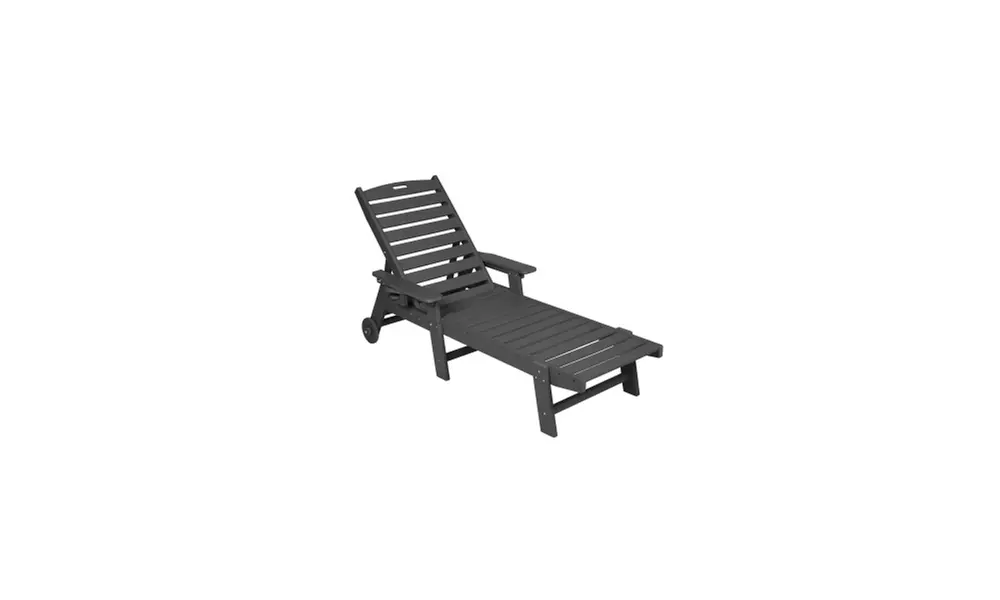 Wheeled Patio Garden Rattan Bed