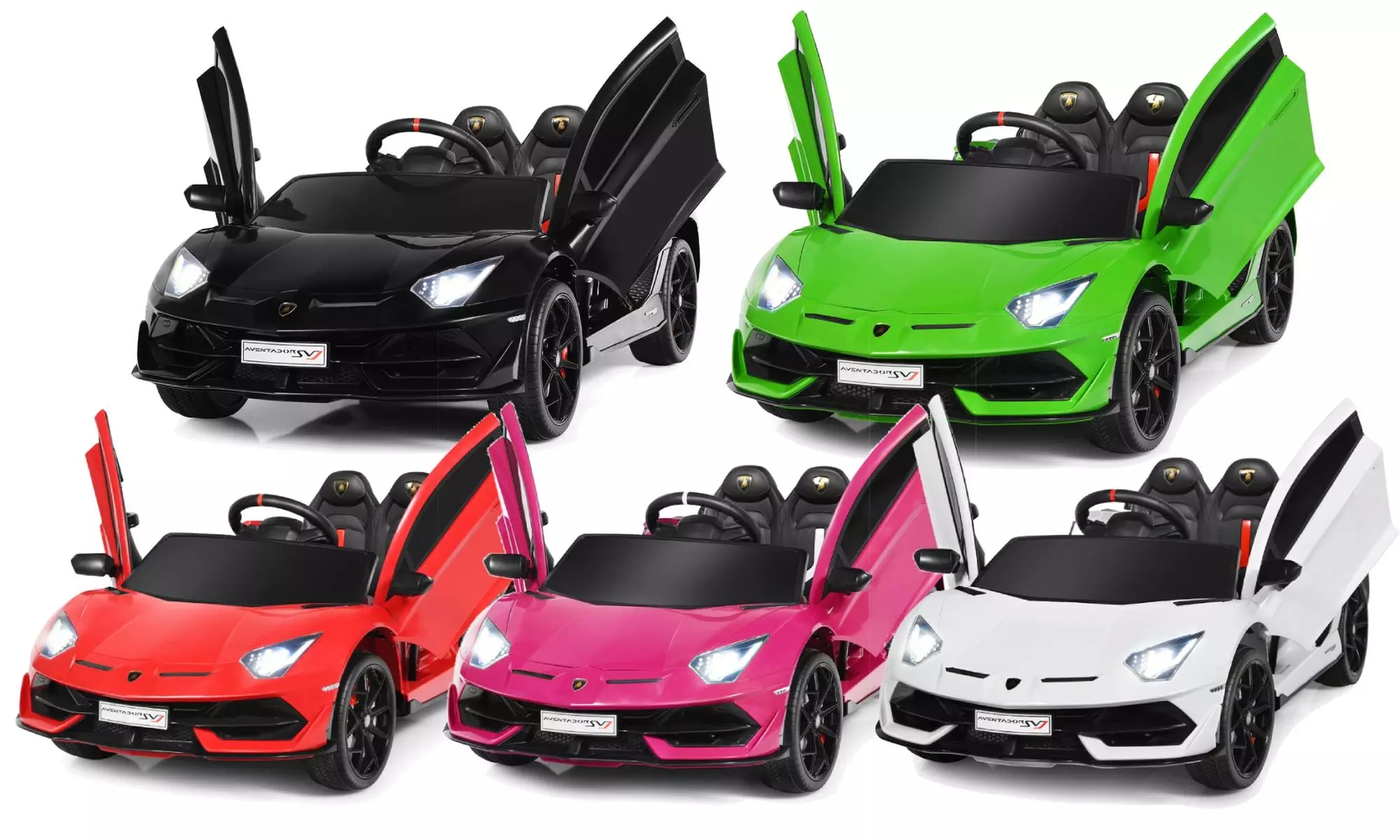 Costway 12V Kids Ride On Car Licensed Lamborghini SVJ RC w/ Trunk & Music - Primary Image