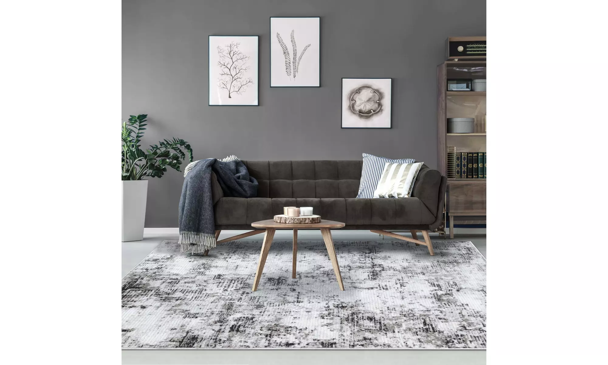 Superior Distressed Abstract Eclectic Modern Indoor Area Rugs Or Runner Rug