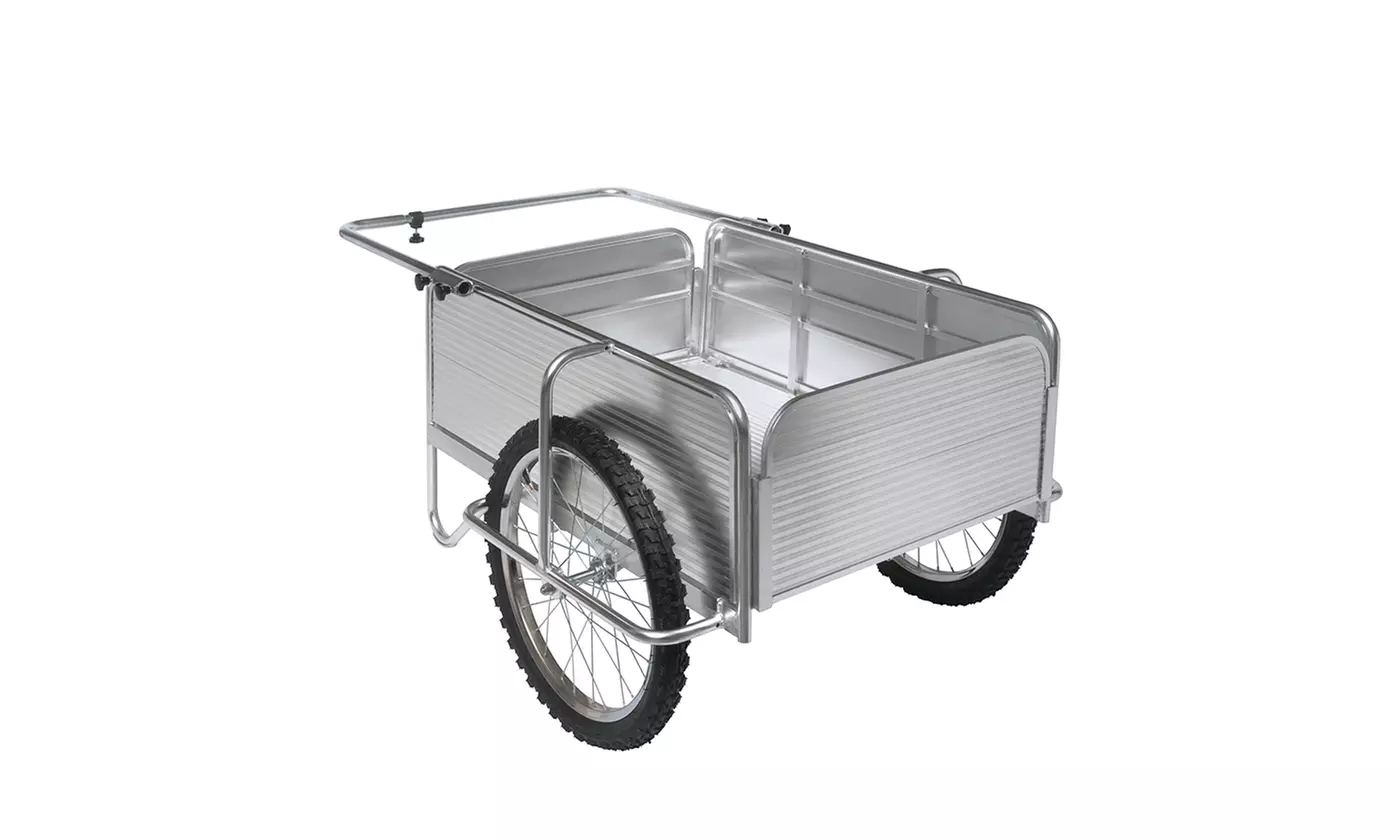 Sun Joe SJ-ALGC All-Purpose Heavy-Duty Aluminum Yard Cart W/ Aluminum Handles - Primary Image