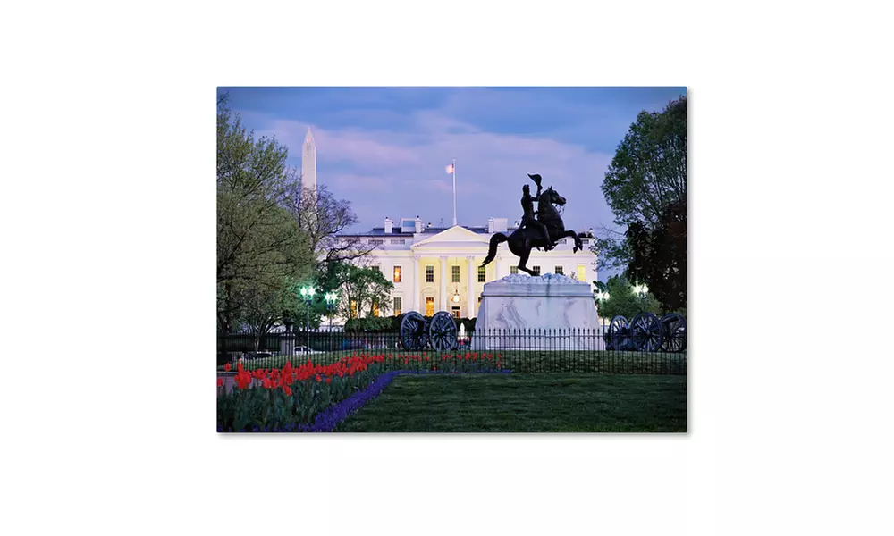 Gregory O'Hanlon 'White House from Lafayette Square' Canvas Art - Primary Image
