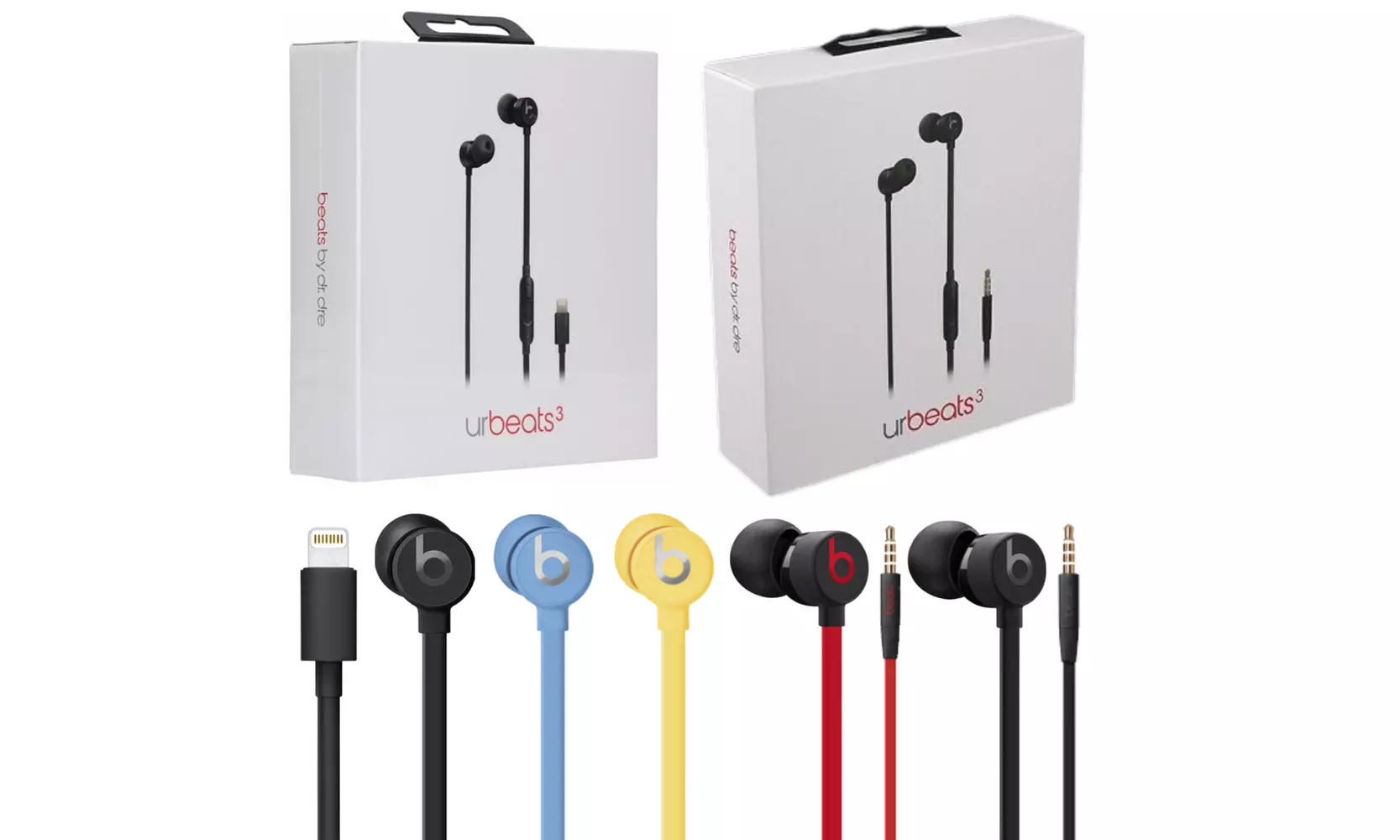 Beats by Dr. Dre UrBeats3 In-Ear Headphones 3.5mm / Lightning - Brand New - Primary Image
