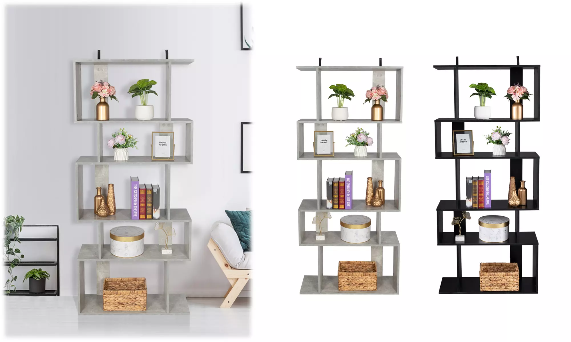 5-Layer Cubes Ladder Corner Storage Display Cabinet - Primary Image