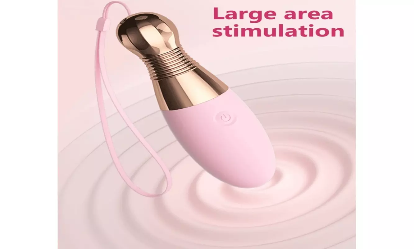 Bowling Pin Egg Clitoral Stimulator Vibrator Sex Toy with Pull Cord