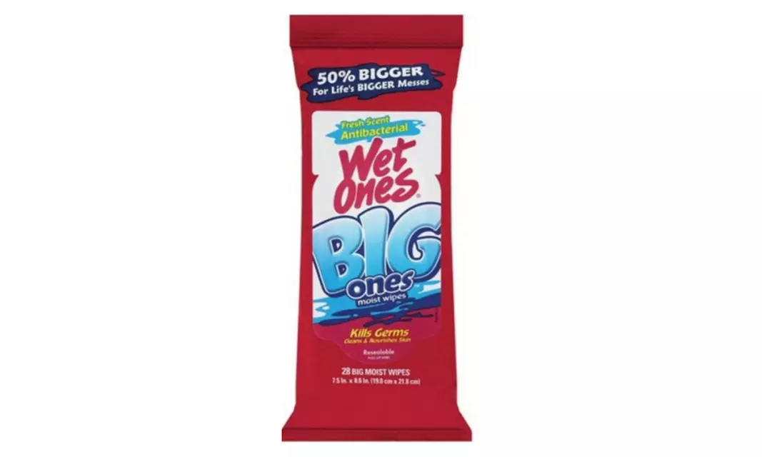 Wet Ones 04833 Antibacterial Hand Wipes  28 Wipes - pack of 12 - Primary Image
